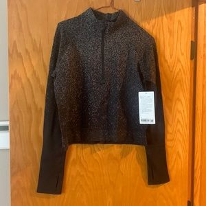 Lululemon rest less cropped 1/2 zip